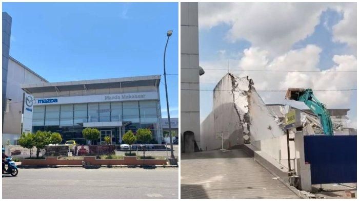 Attachment for Kericuhan Besar Penggusuran Dealer Mazda: Petugas Gunakan Gas Air Mata di Makassar