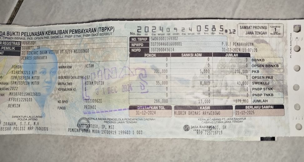 Attachment for Baru Tau! STNK Kini Dapat Diperpanjang Hingga Setahun Sebelum Jatuh Tempo